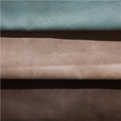 Ffabrig Swêd Lledr Artiffisial Polyester